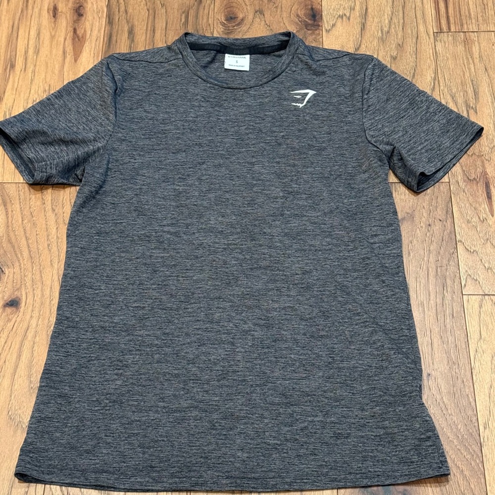 Gymshark Arrival T-Shirt Mens Small‎ Gray Marl Short Sleeve Training Top A2A11